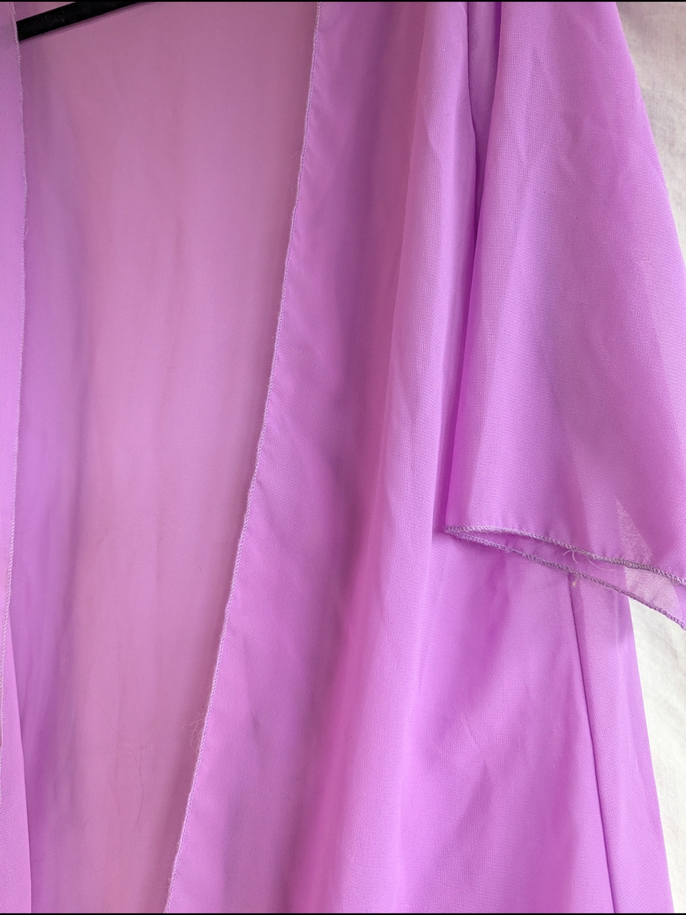Sheer Lilac Kimono Robe/Swimsuit Cover-up/Shawl/Wrap - Picture 2 of 2